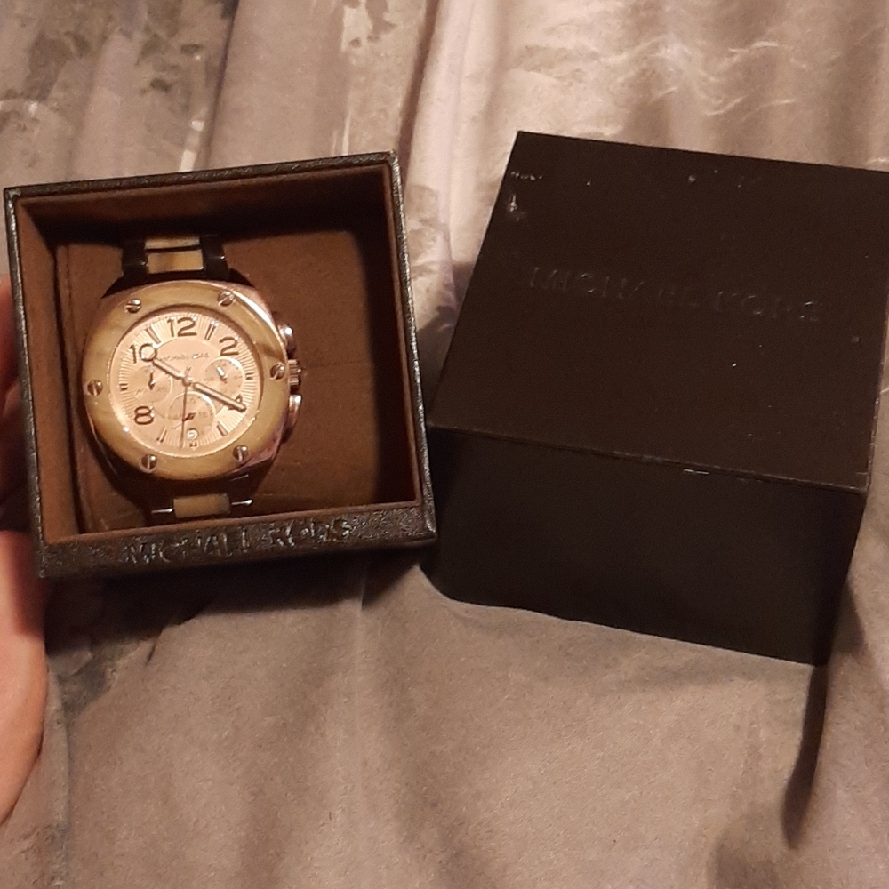 Michael Kors Tribeca Chronograph Horn Acetate Ladi